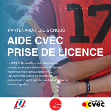 Aide CVEC CROUS – Prise de licence