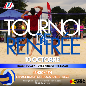 Tournoi de Beach Volley 3×3 – Rezé