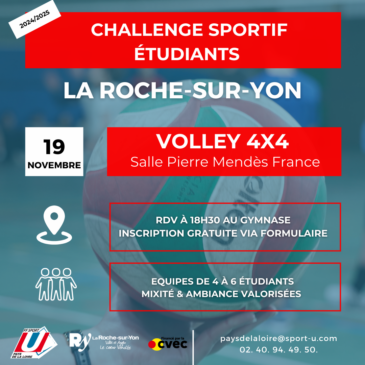 Volley 4×4 – Challenge de la Roche sur Yon