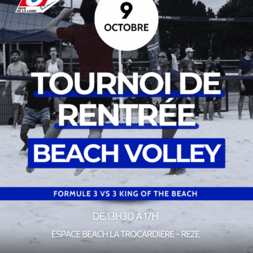 TOURNOI DE RENTRÉE – BEACH VOLLEY ET RUGBY À V