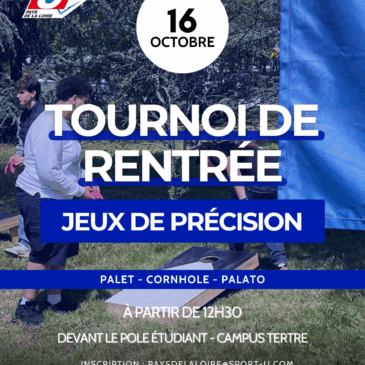 TOURNOI DE RENTRÉE – JEUX DE PRÉCISION