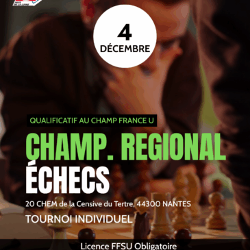 Echecs – Championnat Régional