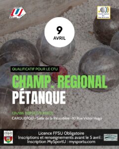 Pétanque - Championnat Régional @ Carquefou - Salle de la Picaudière | Carquefou | Pays de la Loire | France